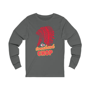 Tomahawk Chop Sweatshirt, Tomahawk Chop Chiefs Shirt, Taylor and Travis, NFL Football Fan, Kansas City Chiefs, Tomahawk Chop Unisex Jersey Long Sleeve Tee